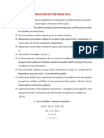 Derivation of The Phase Rule