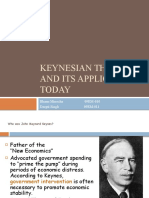 Keynesian Theory and Its Application Today