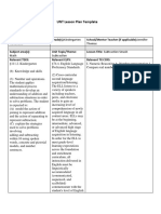 UNT Lesson Plan Template