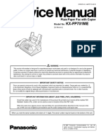 Manual Panasonic Kxfp701