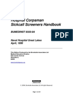 Navy Corpsman Sick Call Screeners Guide