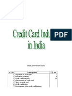 Credit Card Industry in India