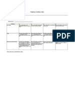 Table Rubric