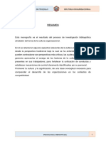 Informe de Cultura Organizacional