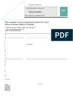 Electoral Studies: Whose Absentee Votes Are Returned and Counted: The Variety and Use of Absentee Ballots in California