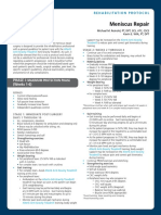 Meniscus Repair: Case Study