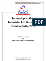 Apparel Internship at Alok Report