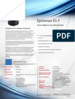 Datasheet Episensor Es T Force Balance Accelerometer Kinemetrics