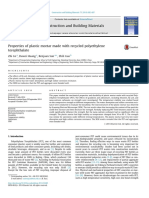 Properties of Plastic Mortar Made With Recycled Polyethylene PDF