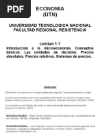 Economía UTN - U1.1 2016