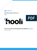 Hooli Phishing Simulation Report v1.0