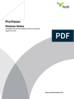 ProVision Software Release Notes 6.5.4