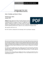 01 Assessing Longer Term Labor Market Benefits From A High Pressure Economy 2018-01-30