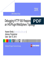 Debugging HTTP 500 Response Code in An IHS - Plugin - WebSphere Topology