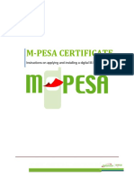 How To Apply and Install M-PESA Certificate - Updated