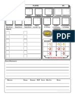 Savage Worlds Sheet