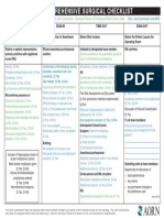 AORN Comprehensive Surgical Checklist 2016