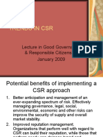 Trends in CSR