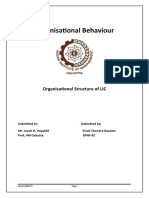 Organisational Behaviour: Organisational Structure of LIC