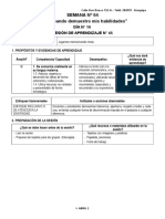 Sesiones de Aprendizaje - 1°