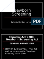 Newborn Screening: Colegio de San Lorenzo