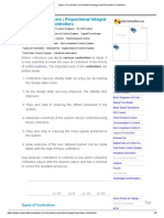 Types of Controllers - Proportional Integral and Derivative Controllers