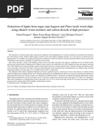 Extraction of Lignin From Sugar Cane Bagasse and Pinus Taeda Wood Chips Using Ethanol-Water Mixtures and Carbon Dioxide at High Pressures