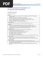 Ccna Cyberops 1.0 Faq