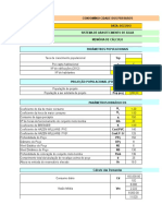 Planilha de Calculo Geral de Agua 