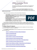 Cumulative Learning Theory by R Gagne