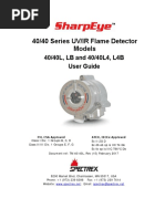 40 40 Series Uv Ir Flame Detector Models 40 40l LB 40 40l4 l4b User Guide en 1459808