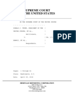 Trump v. Hawaii Transcript of Oral Arguments