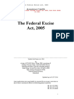 FederalExciseAct2005updatedupto1 7 2016latest