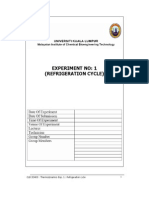 Lab 1 Refrigeration Cycle