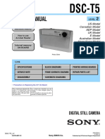 SonyCybershotDSC-T5 Service Manual