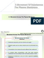 Chapter 3 Movement of Substances Across The Plasma Membrane