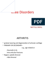 Knee Disorders: Mittul Patel