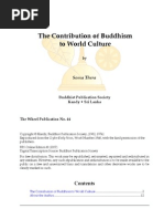 The Contribution of Buddhism To World Culture