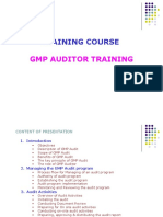 GMP Auditor Training