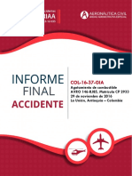 Aerocivil-Col: Informe Final Sobre El Accidente de La Empresa LaMia