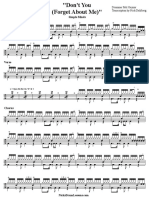 Dont You Drum Transcription PDF