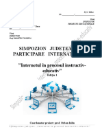 Structura Proiect Educativ 2018