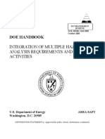 Doe Handbook: Integration of Multiple Hazard Analysis Requirements and Activities