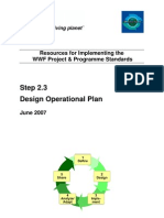 Step 2.3 Design Operational Plan: Resources For Implementing The WWF Project & Programme Standards