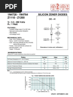 1N4728 - 1N4764 - Z1110 - Z1200 Zener Diodes