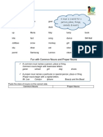 Identifying Nouns: Fun With Common Nouns and Proper Nouns