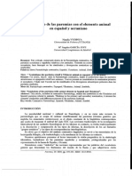 Simbolismo de Las Paremias Con El Elemento Animal en Español y Ucraniano PDF