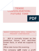 Tense Consolidation - Future Time