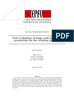 Cost Evaluation of Large Scale Hydrogen Production