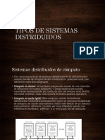 TIPOS DE SISTEMAS DISTRIDUIDOS Tipos